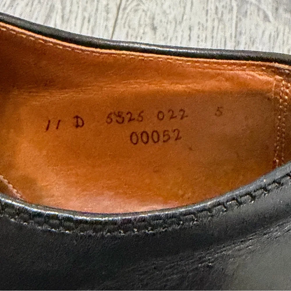 ALDEN for BROOKS BROTHERS Black Leather Men's Dress Captoe Shoes Sz 11D